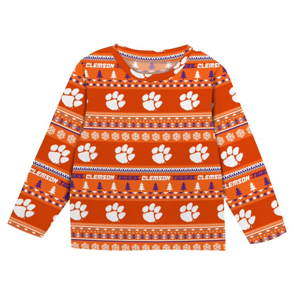  Clemson Tigers Outerstuff Preschool Ugly Sweater Pajama Set - Orange