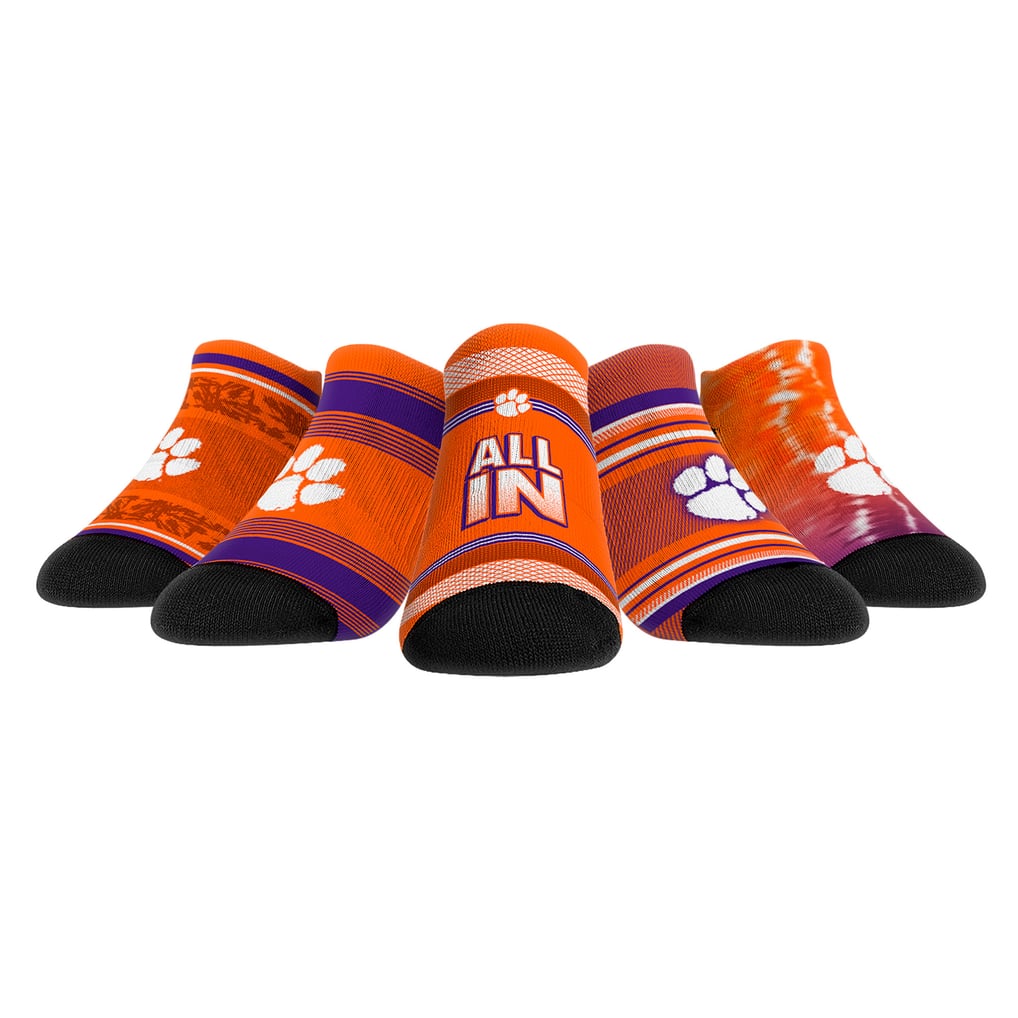 Clemson Tigers Rock Em Socks Unisex Super Fan Five-Pack Low-Cut Socks Set