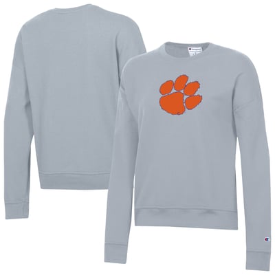 Clemson Tigers Champion Women's Powerblend Sweatshirt - Gray