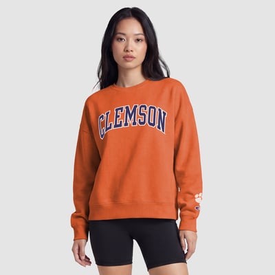  Clemson Tigers Champion Women's Sweatshirt - Orange/Purple