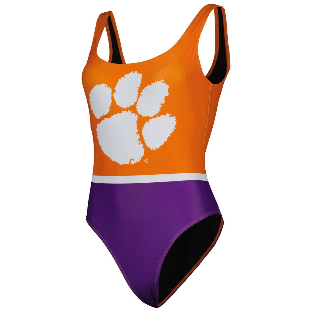 Clemson Tigers FOCO Women's One-Piece Bathing Suit - Orange