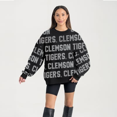  Clemson Tigers Gameday Couture Women's Hype Era Sweatshirt - Black