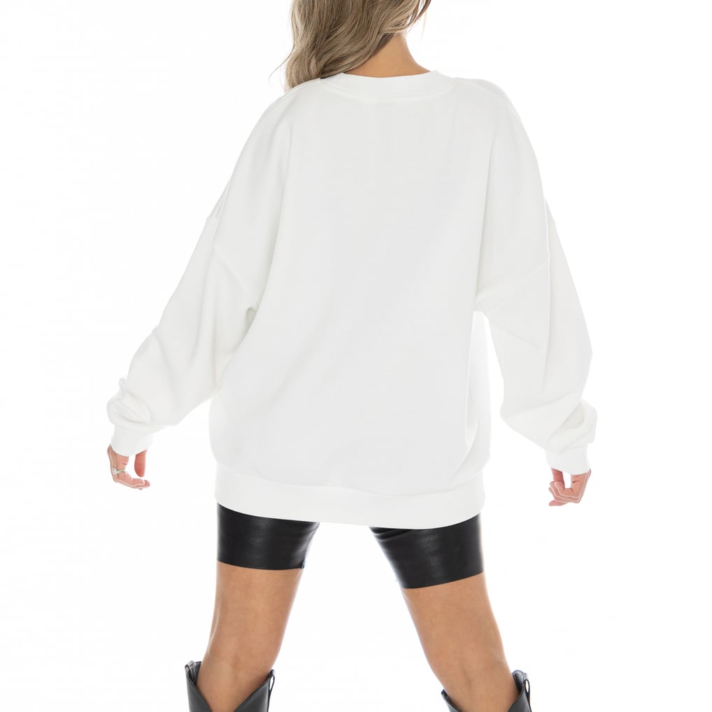 Clemson Tigers Gameday Couture Women's Fair Catch Pullover Sweatshirt - White
