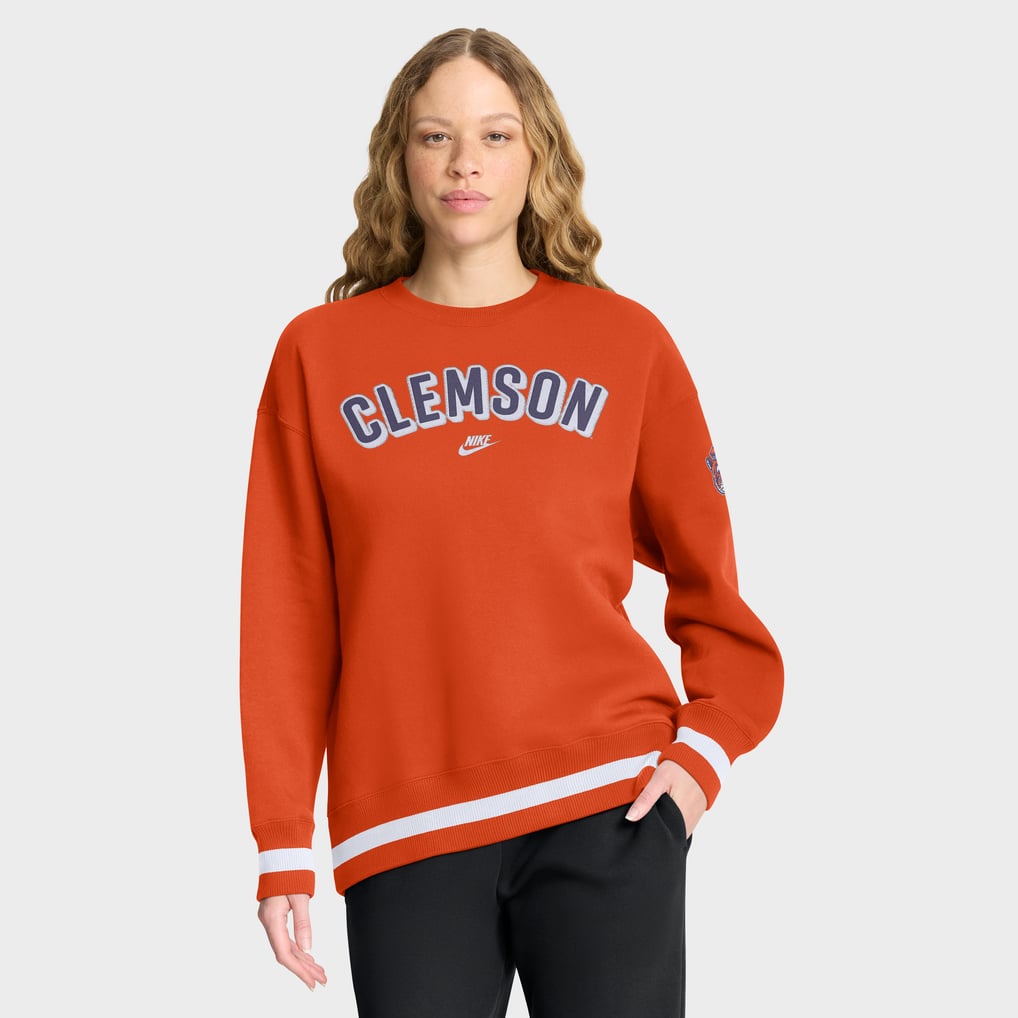 Clemson Tigers Nike Women's Oversized Legacy Phoenix Sweatshirt - Orange