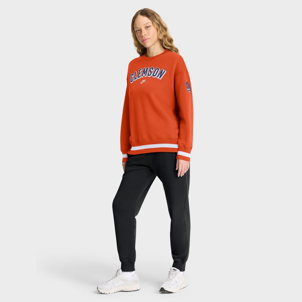 Clemson Tigers Nike Women's Oversized Legacy Phoenix Sweatshirt - Orange