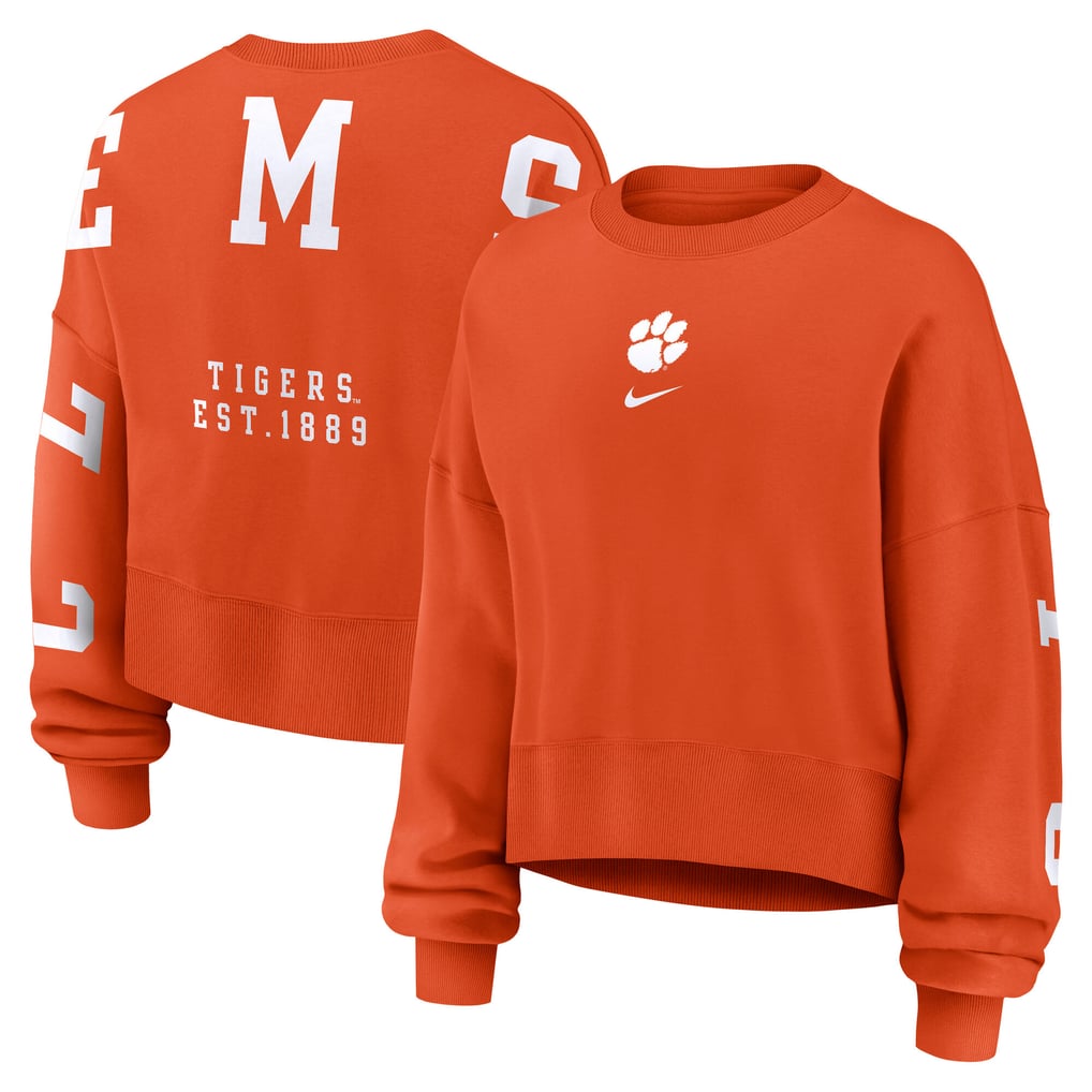 Clemson Tigers Nike Women's Oversized Phoenix Pullover Sweatshirt - Orange