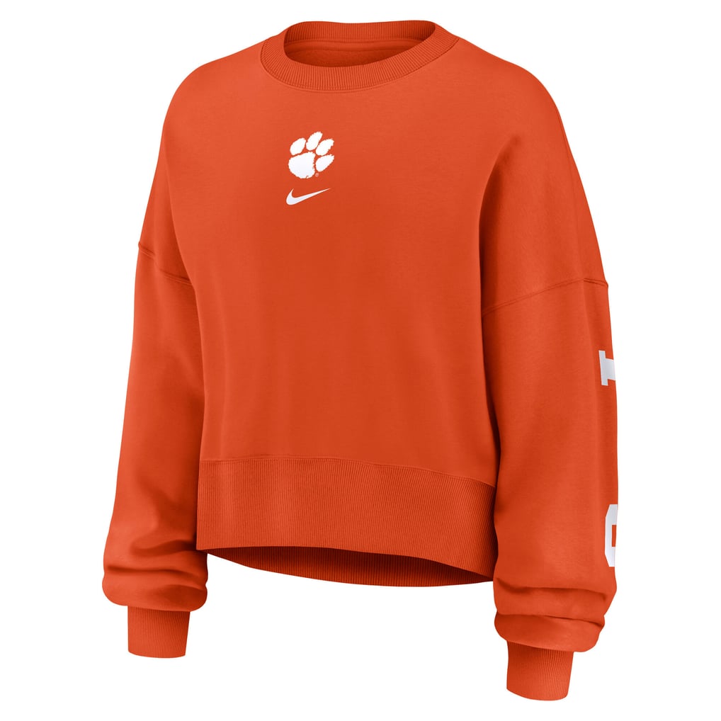 Clemson Tigers Nike Women's Oversized Phoenix Pullover Sweatshirt - Orange