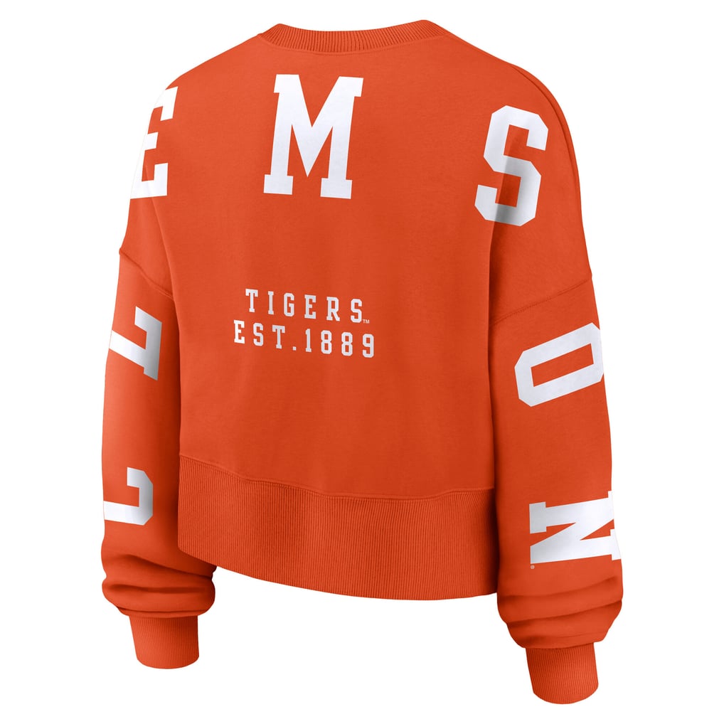 Clemson Tigers Nike Women's Oversized Phoenix Pullover Sweatshirt - Orange