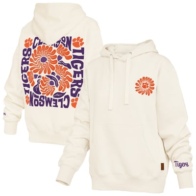  Clemson Tigers Pressbox Women's Elena Janise Hoodie - Cream