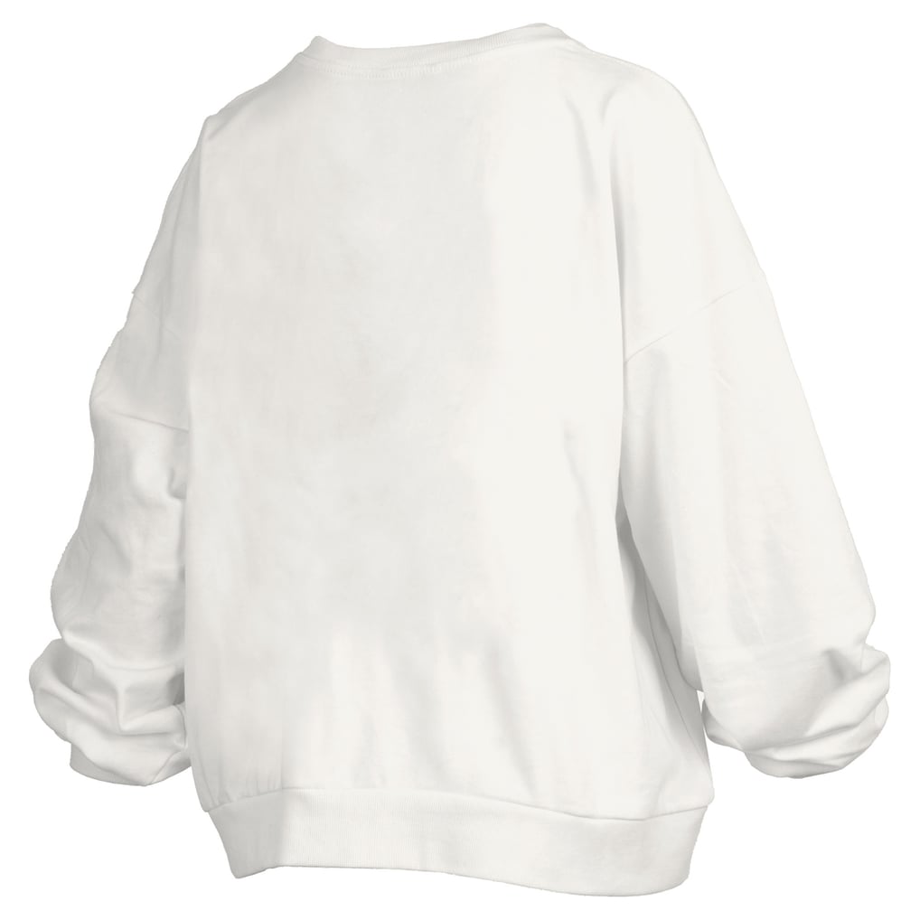  Clemson Tigers Pressbox Women's Plus Size Nelson Janise Sweatshirt - White