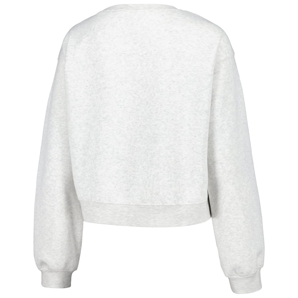 Clemson Tigers ZooZatz Women's Core Chenille Cropped Pullover Sweatshirt - Oatmeal