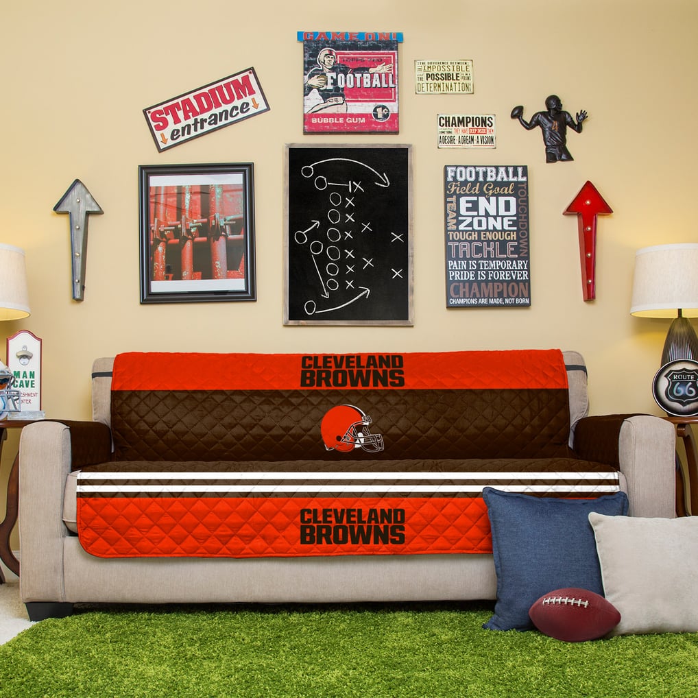 Cleveland Browns Sofa Protector - Brown
