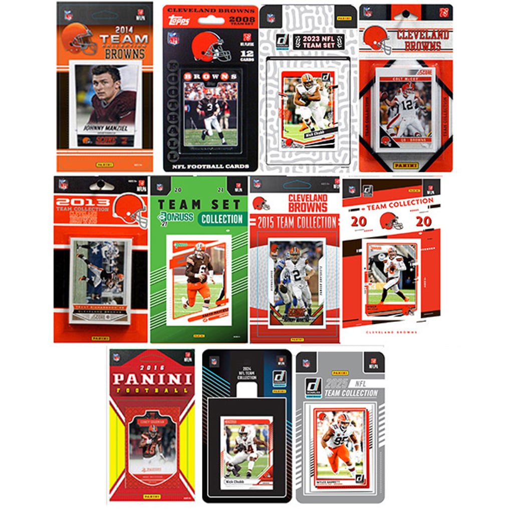 Cleveland Browns Multi-Season Trading Card Set