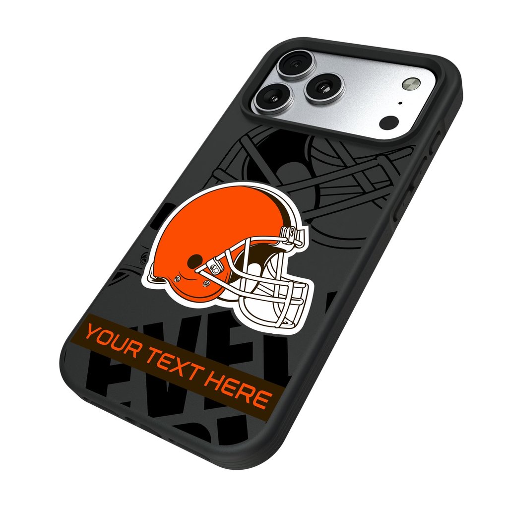 Cleveland Browns Keyscaper Personalized Bump Case with 8.2ft Drop Protection
