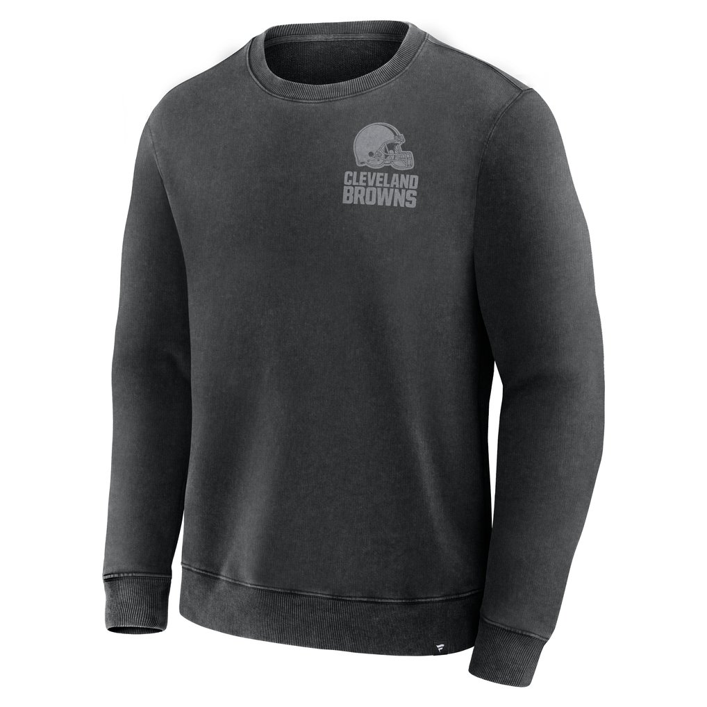 Cleveland Browns Fanatics Deep Route Pullover Sweatshirt - Black