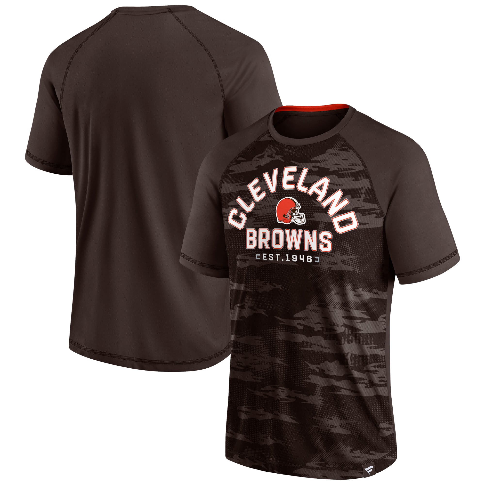Cleveland Browns Fanatics Hail Mary Raglan T-Shirt - Brown