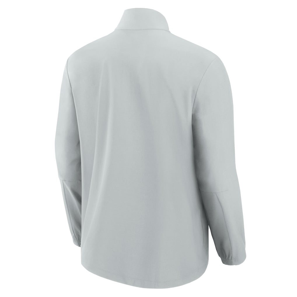 Cleveland Browns Fanatics Front Office Micro Tonal Quarter-Zip Pullover - Gray