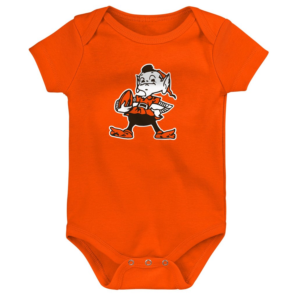 Cleveland Browns Newborn & Infant Team Starter 3-Pack Bodysuit Set