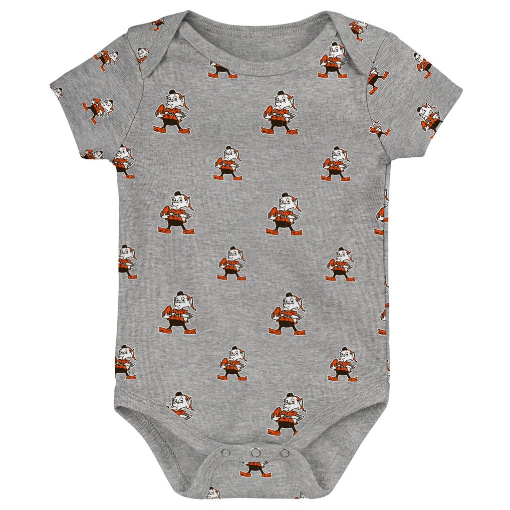 Cleveland Browns Newborn & Infant Team Starter 3-Pack Bodysuit Set