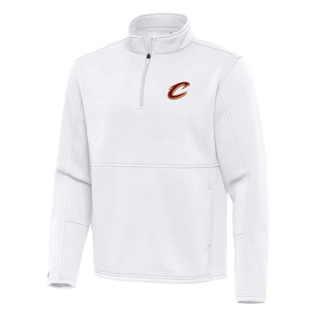 Cleveland Cavaliers Antigua  Twist Quarter-Zip Pullover Top – White