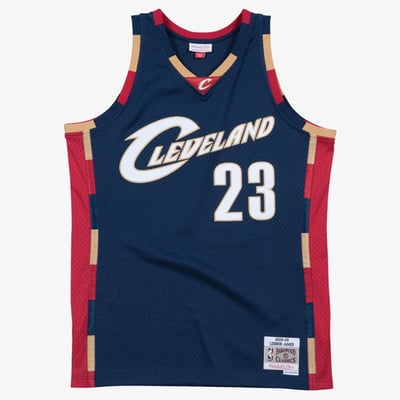 LeBron James Cleveland Cavaliers Mitchell & Ness Hardwood Classics Swingman Jersey - Navy