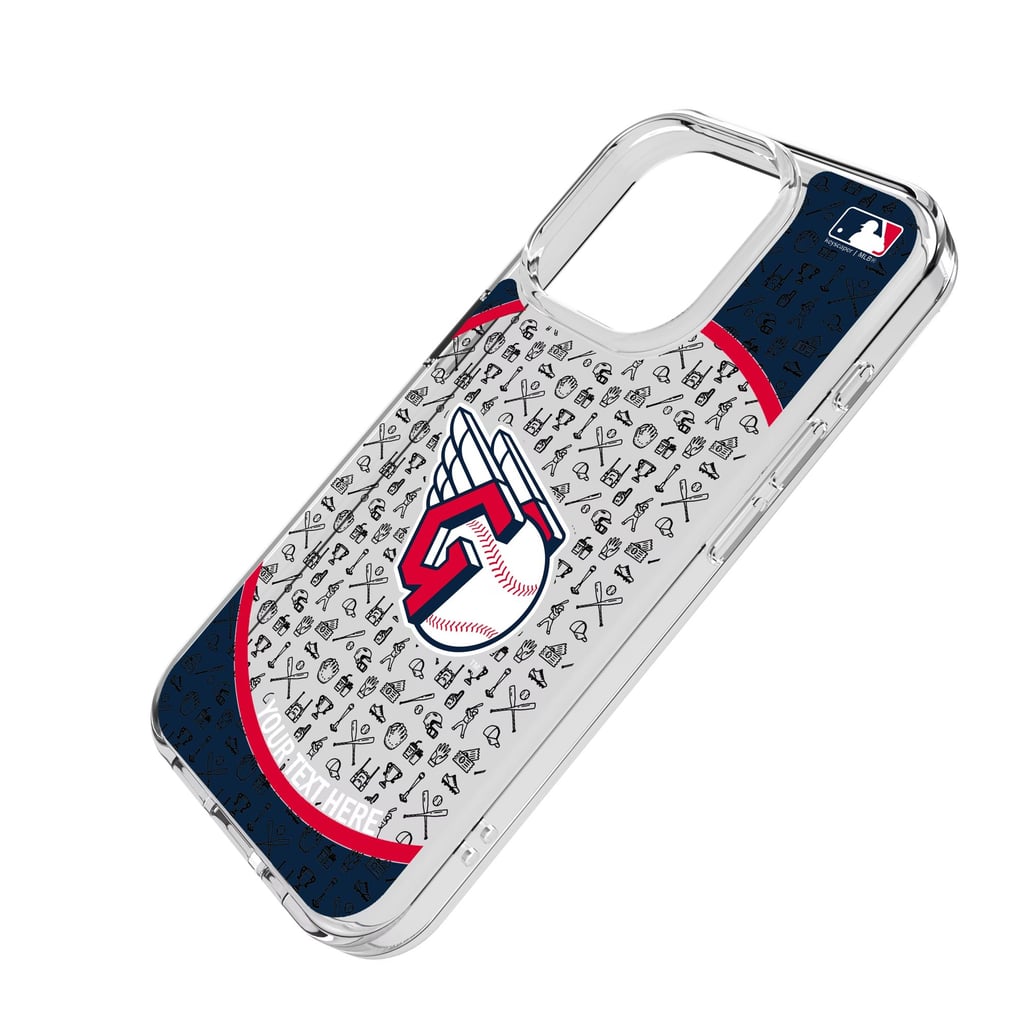 Cleveland Guardians Circle Design iPhone Clear Case