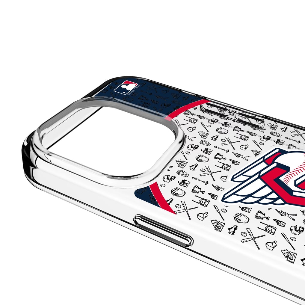 Cleveland Guardians Circle Design iPhone Clear Case