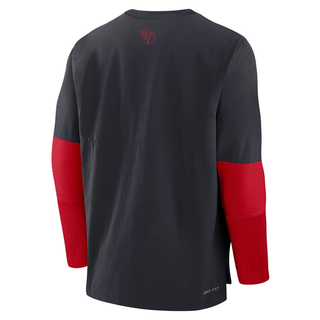Cleveland Guardians Nike Authentic Collection Player Dri-FIT Lightweight Pullover  - Navy/Red
