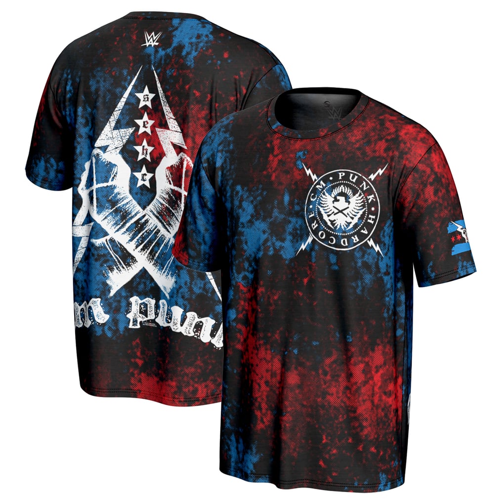 CM Punk ProSphere Straight Edge Hardcore Champion T-Shirt - Black