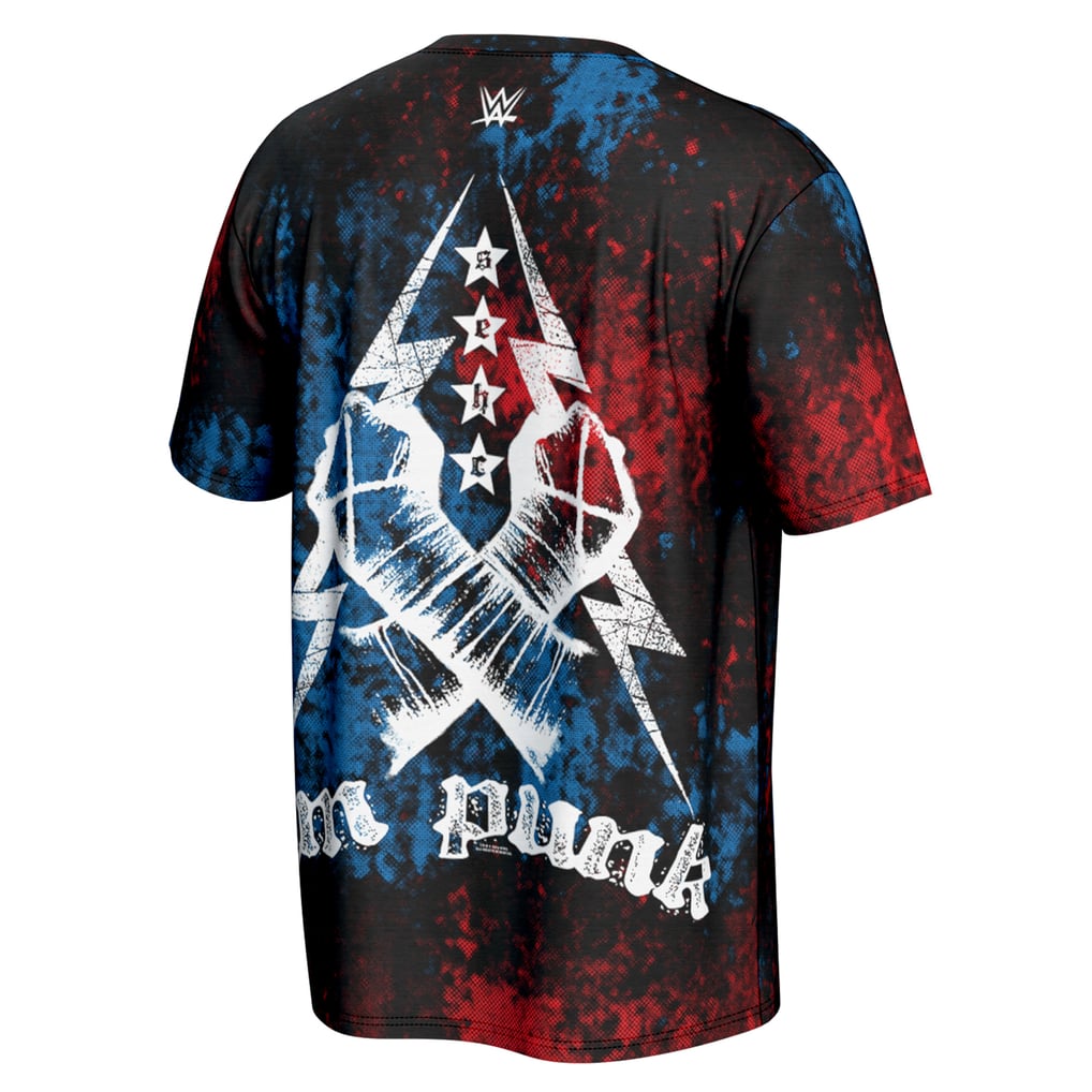 CM Punk ProSphere Straight Edge Hardcore Champion T-Shirt - Black