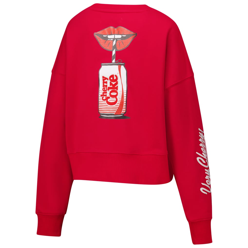  Coca-Cola Freeze Max Women's Very Cherry Oversized Pullover Sweatshirt - Red