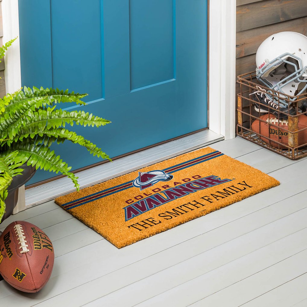 Colorado Avalanche 18" x 30" Personalized Coir Doormat