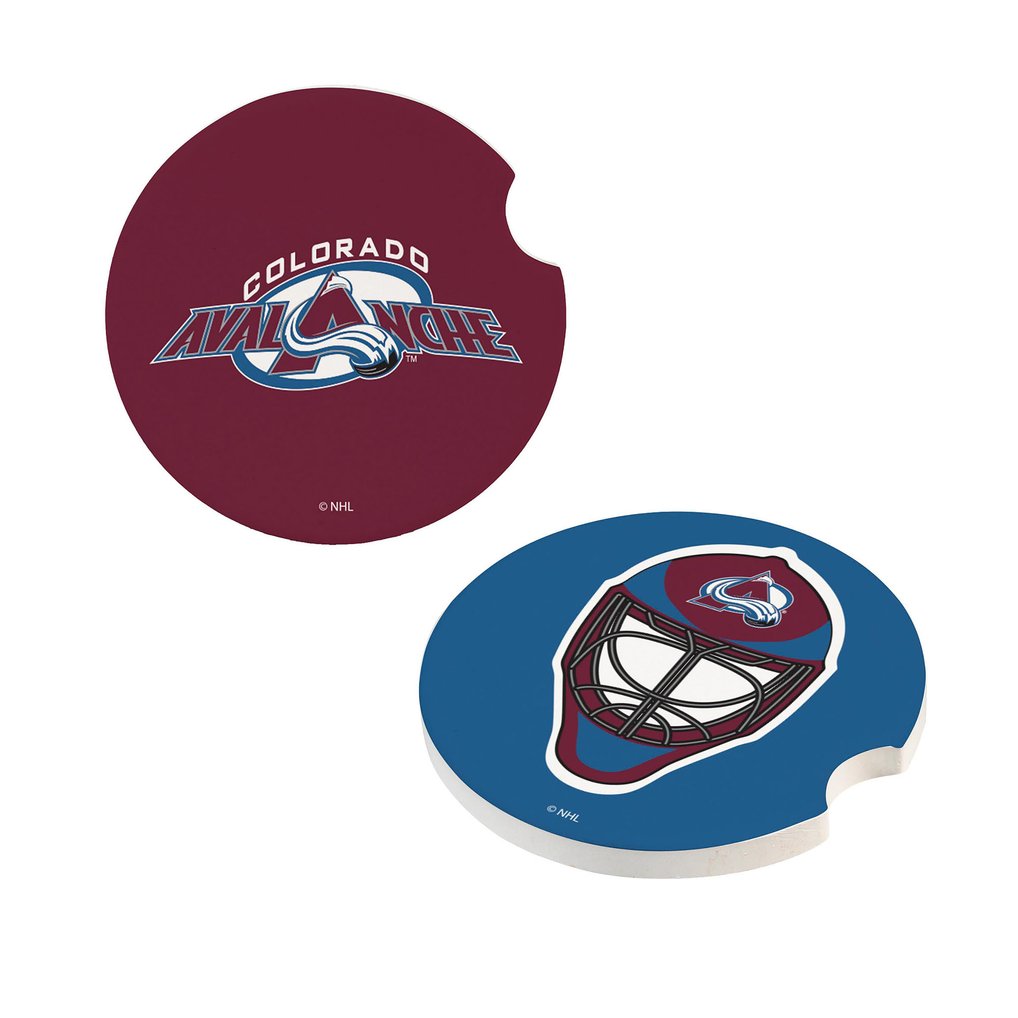 Colorado Avalanche Ceramic Car Coaster Four-Piece Set