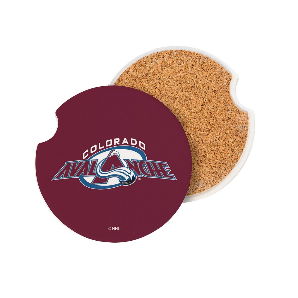 Colorado Avalanche Ceramic Car Coaster Four-Piece Set