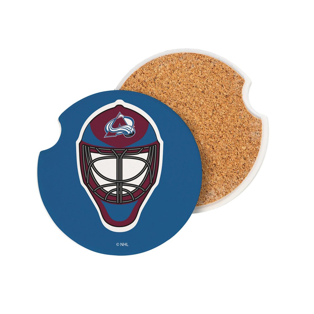 Colorado Avalanche Ceramic Car Coaster Four-Piece Set
