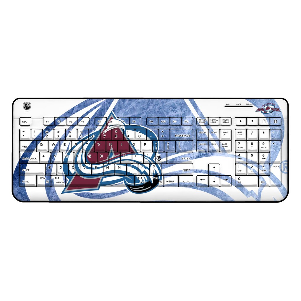 Colorado Avalanche Ice Tilt Wireless Keyboard