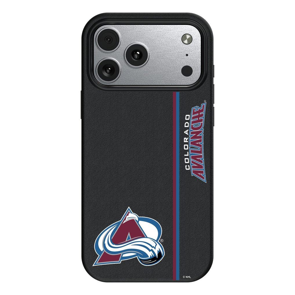 Colorado Avalanche Keyscaper Sidebar Magnetic iPhone Case - Black