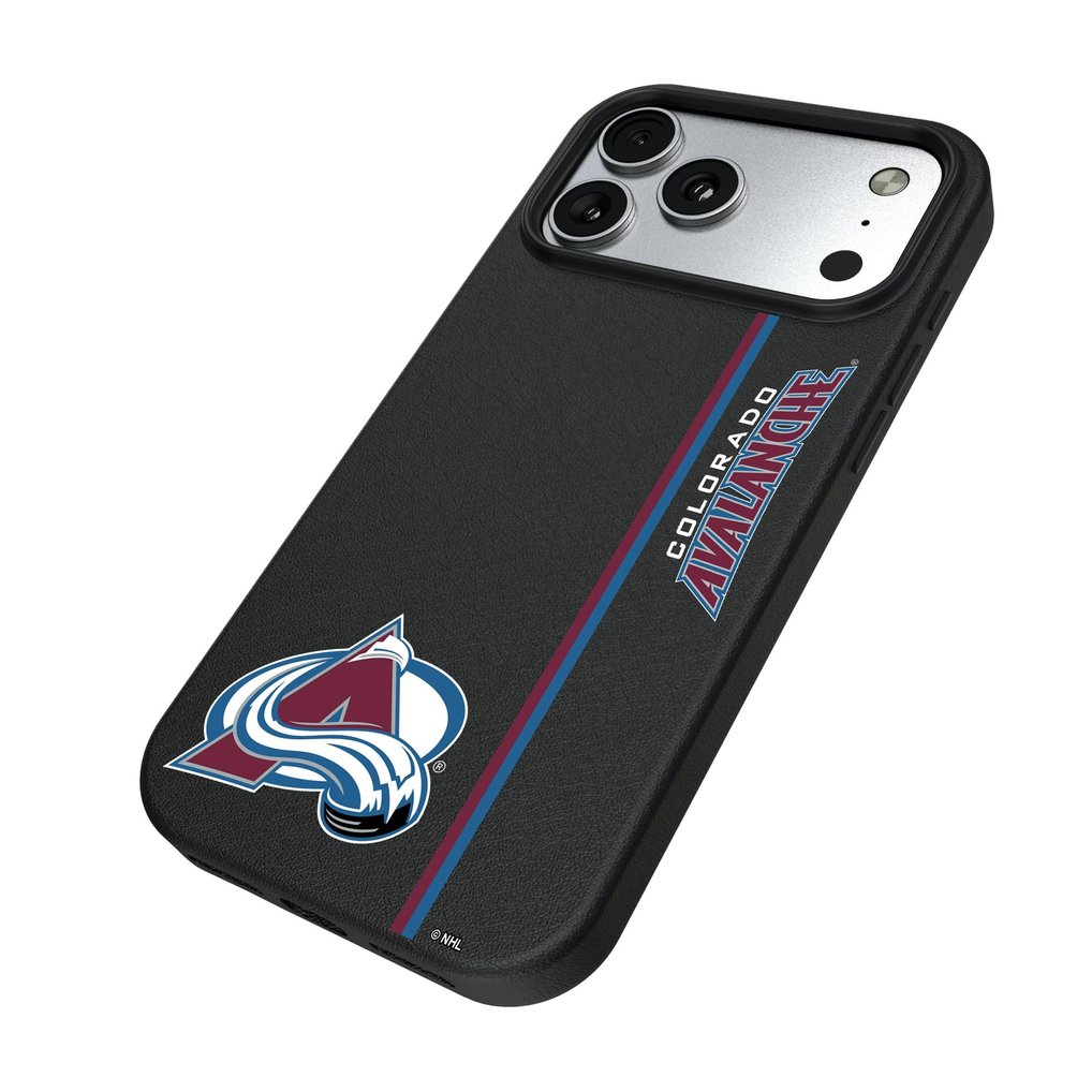 Colorado Avalanche Keyscaper Sidebar Magnetic iPhone Case - Black