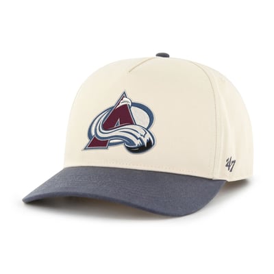 Colorado Avalanche '47 Logo Hitch Adjustable Hat - Cream/Navy