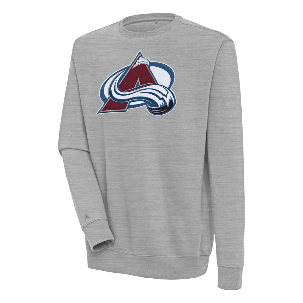  Colorado Avalanche Antigua Victory Pullover Sweatshirt - Heather Gray