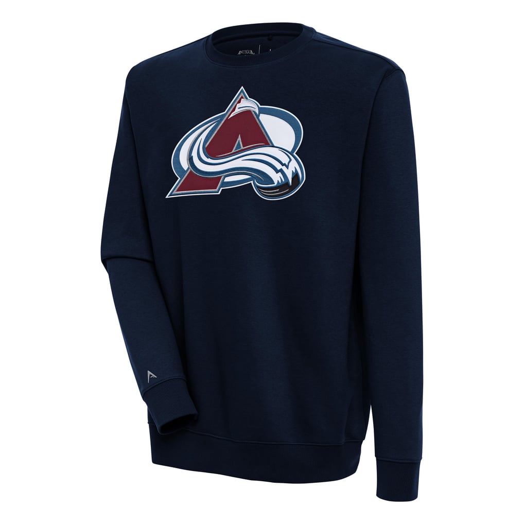  Colorado Avalanche Antigua Victory Pullover Sweatshirt - Navy