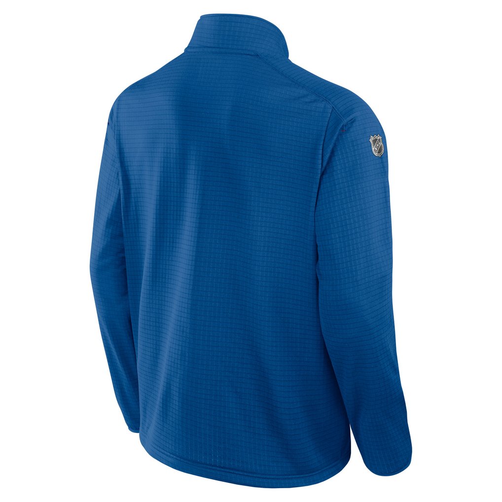  Colorado Avalanche Fanatics Authentic Pro Rink Quarter-Zip Pullover Top - Blue
