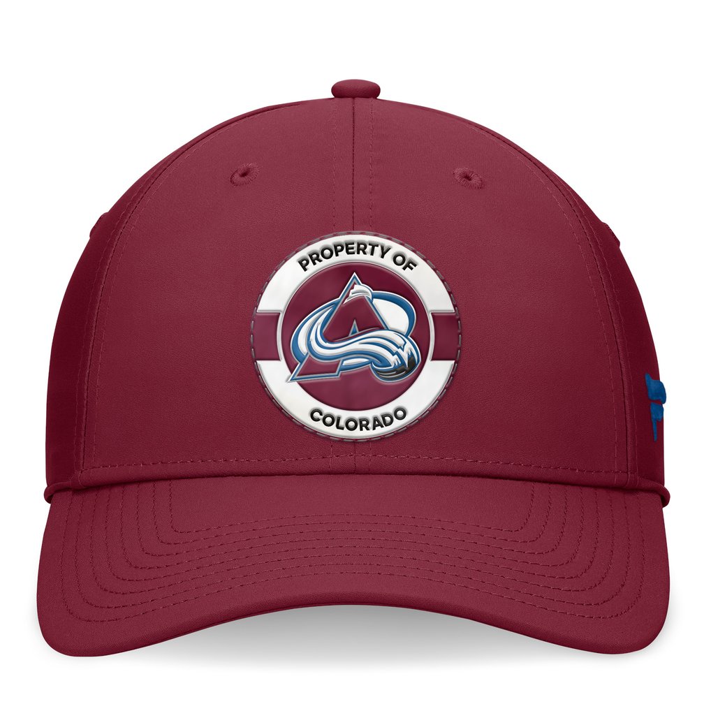 Colorado Avalanche Fanatics Authentic Pro Training Camp Flex Hat - Burgundy