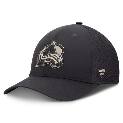 Colorado Avalanche Fanatics Road Meshback Stretch Hat - Charcoal