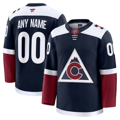 Colorado Avalanche Fanatics Alternate Premium Custom Jersey - Navy