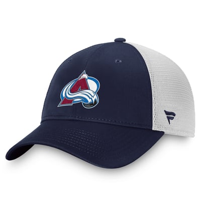 Colorado Avalanche Fanatics Core Primary Logo Trucker Adjustable Hat - Navy/White