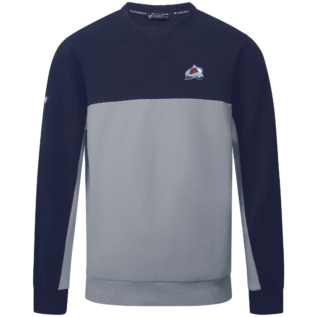 Colorado Avalanche Levelwear Legacy Pullover Sweatshirt - Navy/Gray