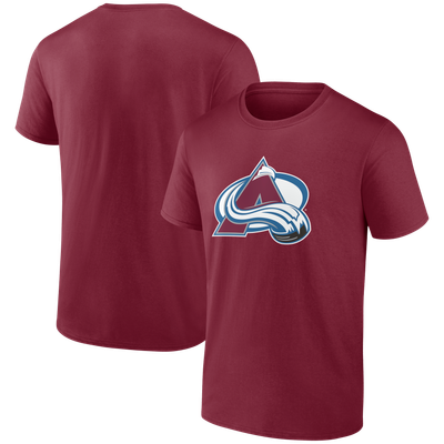  Colorado Avalanche Logo Athletic Essential T-Shirt - Burgundy