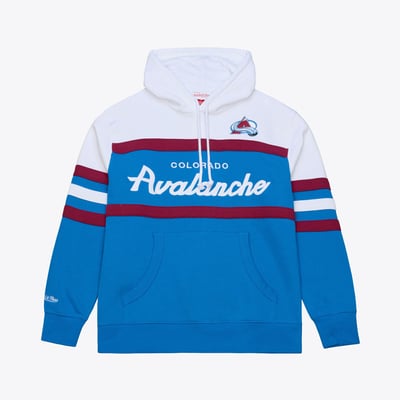 Colorado Avalanche Mitchell & Ness Head Coach Hoodie - Blue
