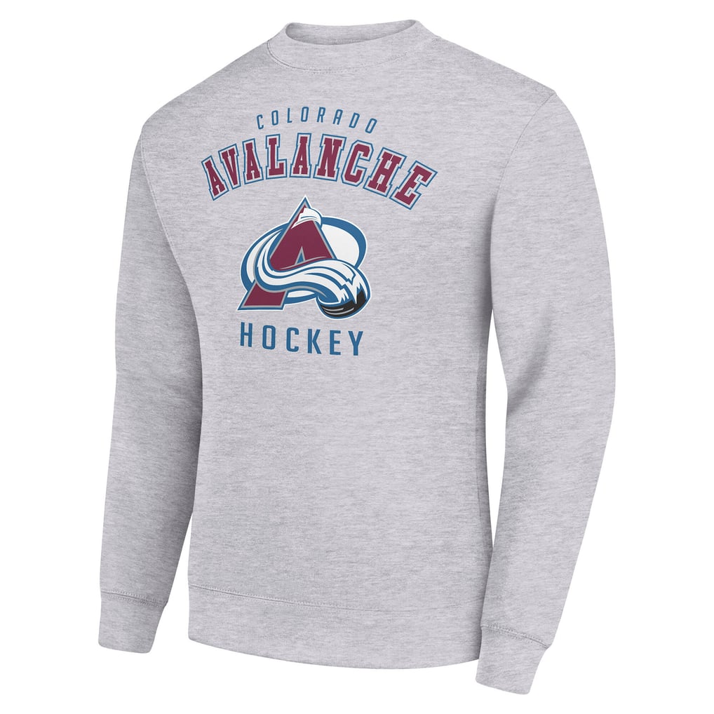  Colorado Avalanche Men's Starter Team Logo Fleece Pullover Sweatshirt - Heather Gray